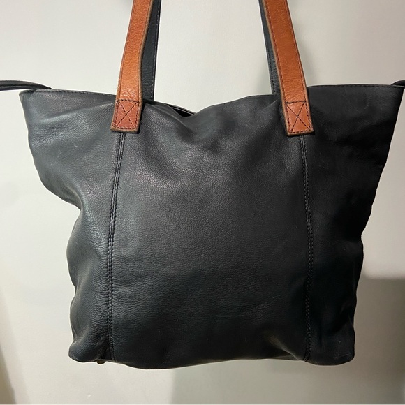 G H Bass & Co Large Tote Shoulder Bag Black Purse - Picture 4 of 11